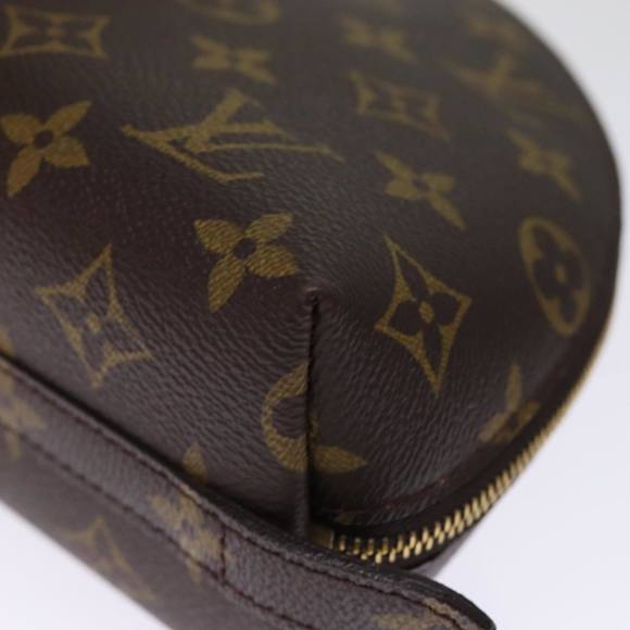 LOUIS VUITTON Monogram Trousse Demi Ronde Cosmetic Pouch M47520 LV Auth 74112 - Picture 14 of 16